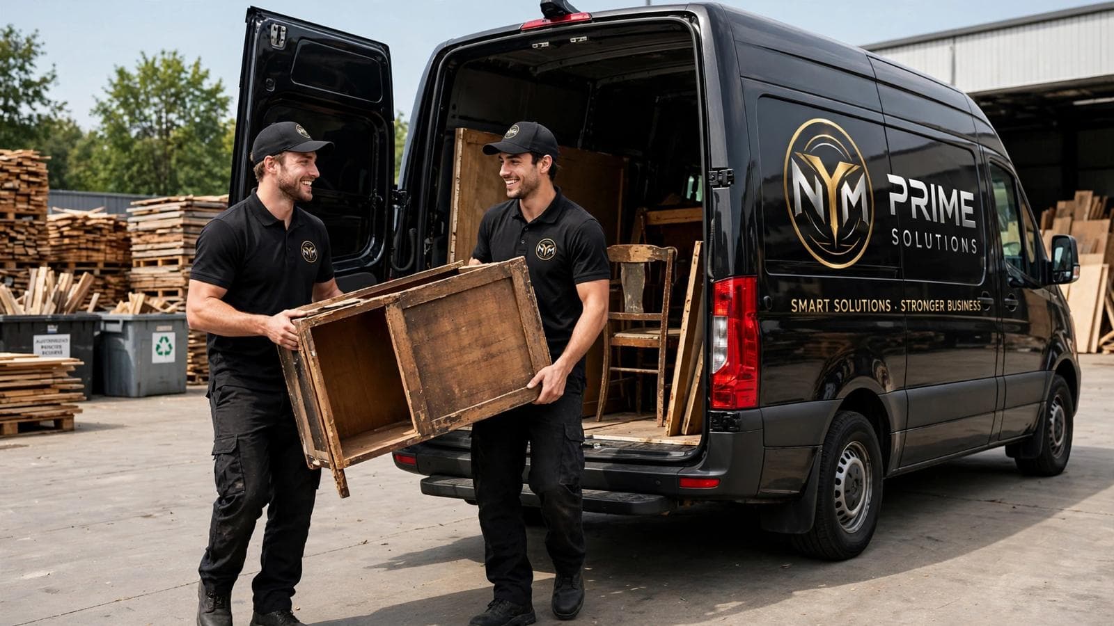 Sorting reusable and disposable items during a property clearance operation