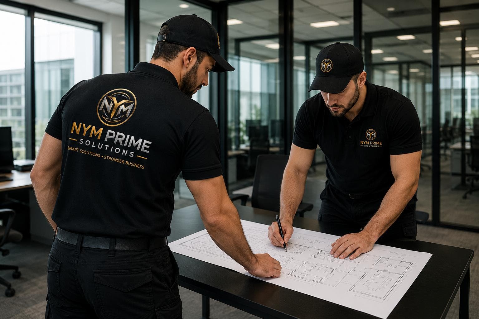 Équipe professionnelle NYM Prime Solutions coordonne un déménagement de bureau et d'entreprise