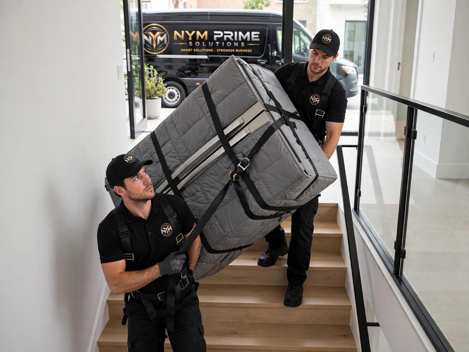 Office equipment and documents prepared for a business relocation